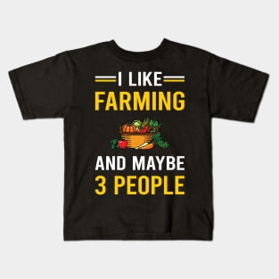 3 People Farming Farm Farmer Kids T-Shirt